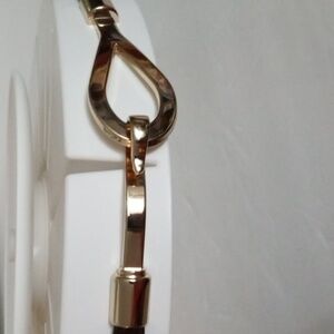 Women's  Amiee Lynn  Belt  sz  M/L Brown with Gold Hardware Adjustable back